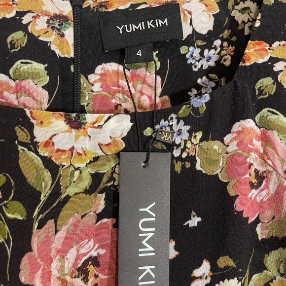 NWT Yumi Kim Mini Dress - Black Floral - Sz 4 - Picture 5 of 8